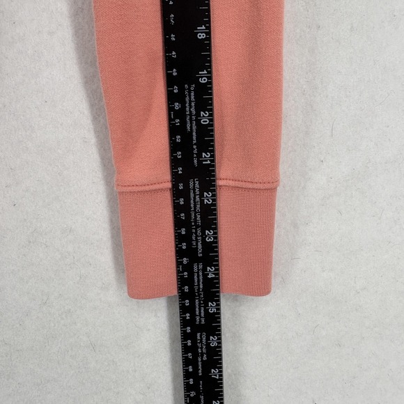 L.L.Bean Quilted Quarter-Zip Pullover Womens Medium Tall Pink Mock Neck Pullover - Picture 9 of 12